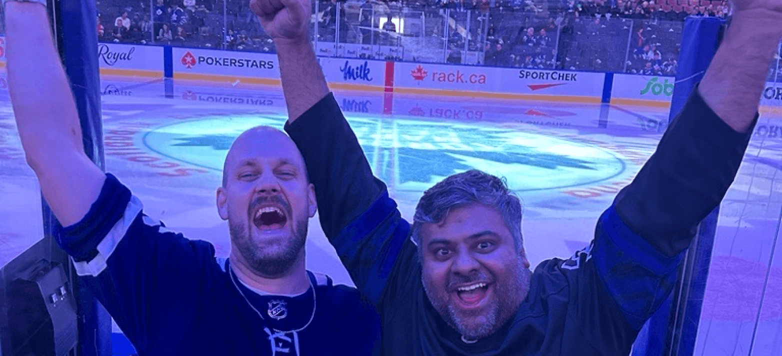 TORONTO MAPLE LEAFS BETWEEN THE BENCHES SEATS