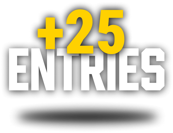 +25 Entries